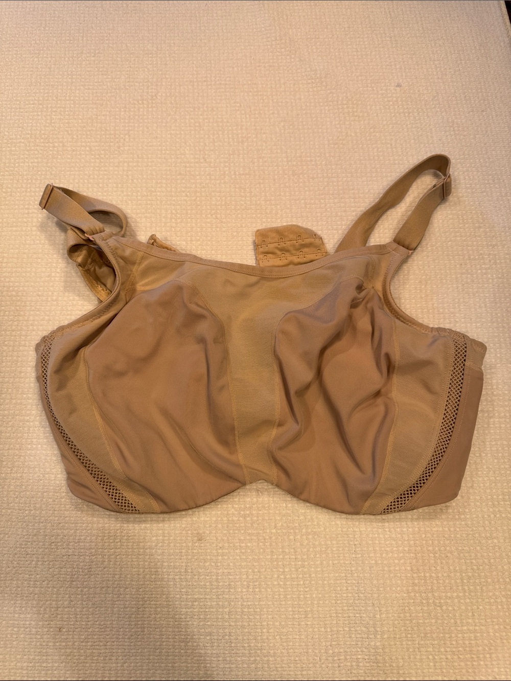 Elila Beige Full-Coverage Support Bra